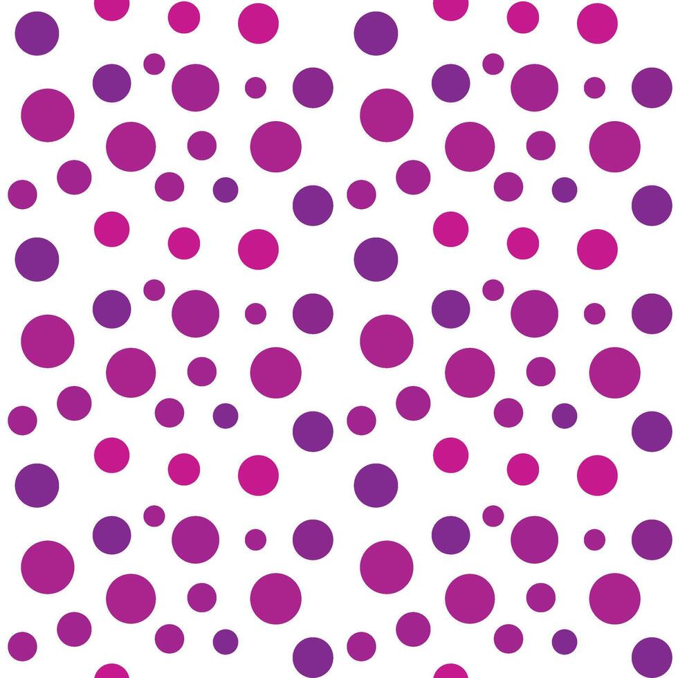 Seamless polka dots pattern purple color vector