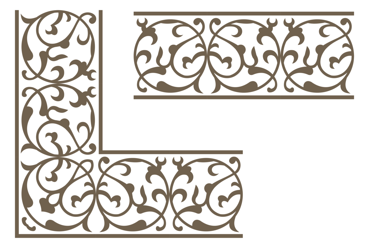 border element design illustration. Suitable for frames, covers, decorations png