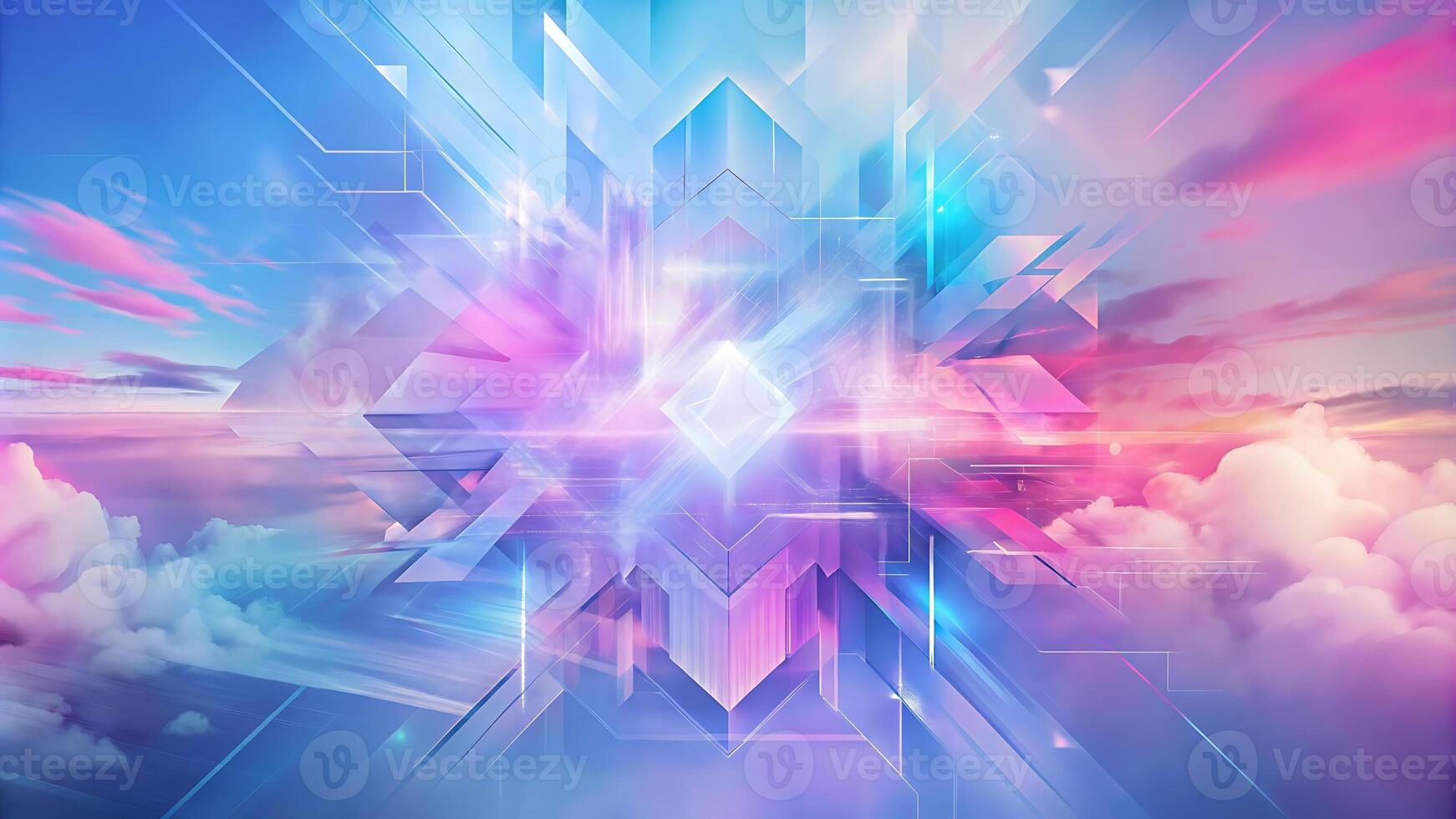 Abstract Background sky gradients blending into a luminous almost ethereal atmosphere photo