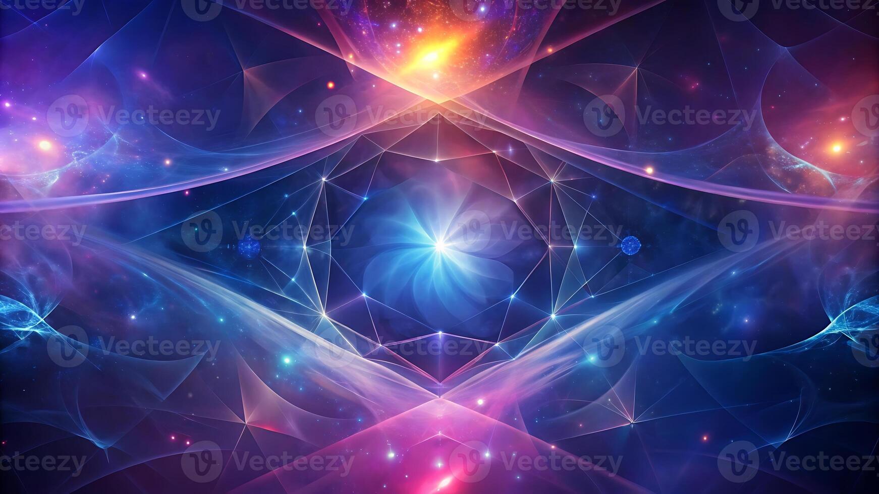 Abstract Background gradients blending into a luminous almost ethereal blue red pink atmosphere photo