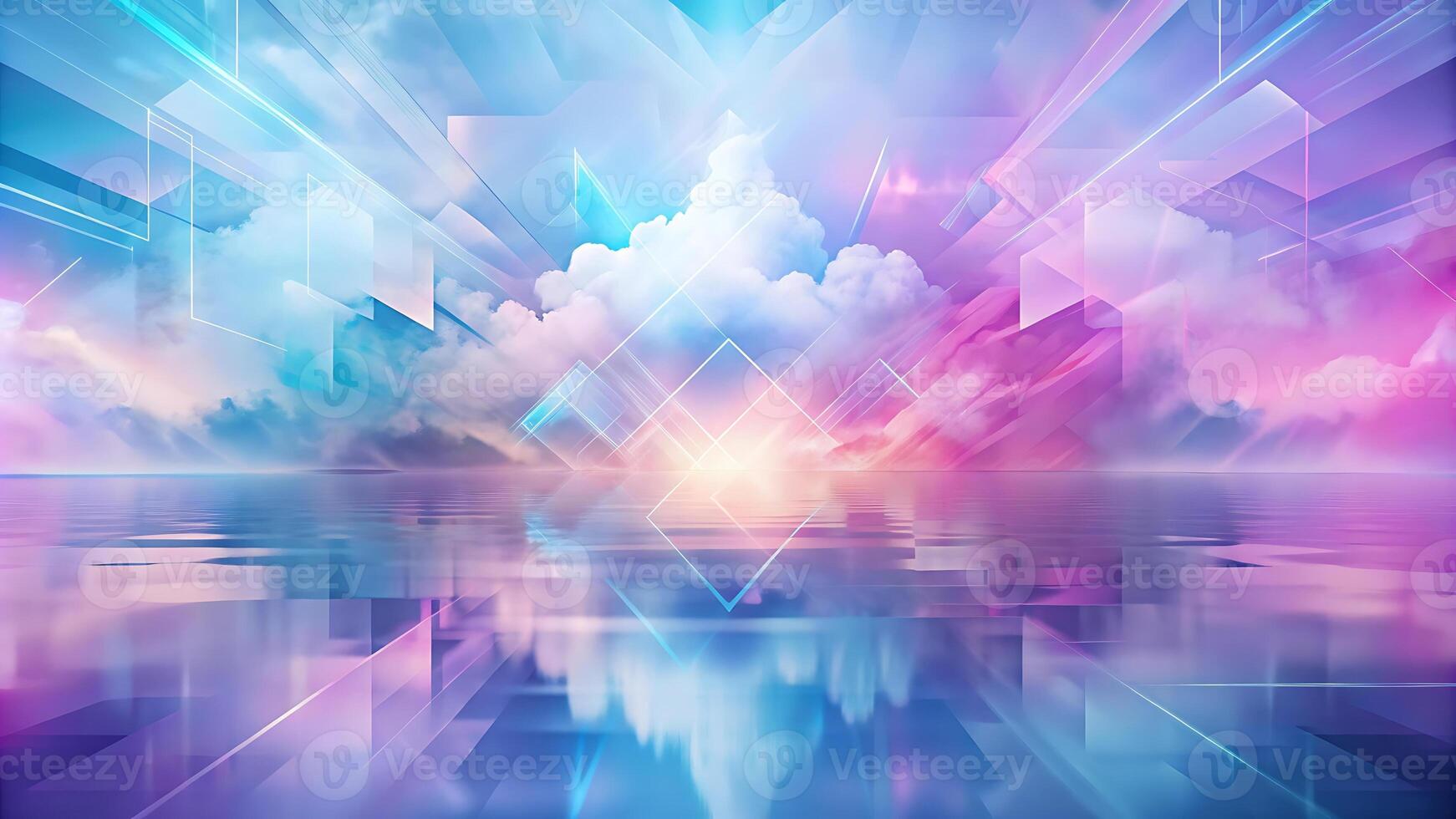 Abstract Background gradients blending into a luminous almost ethereal sky atmosphere photo
