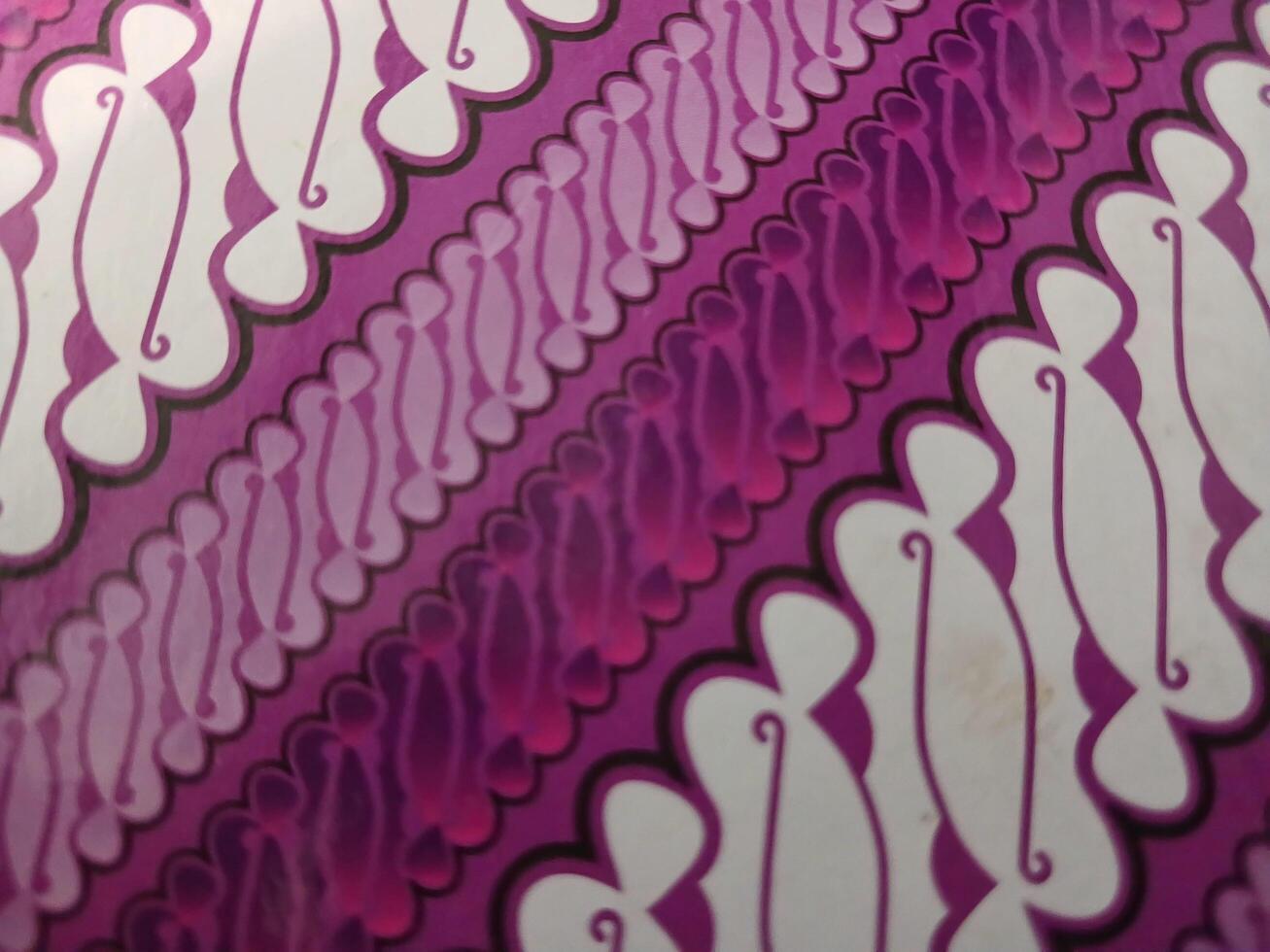Traditional Indonesian batik cloth patterns. photo