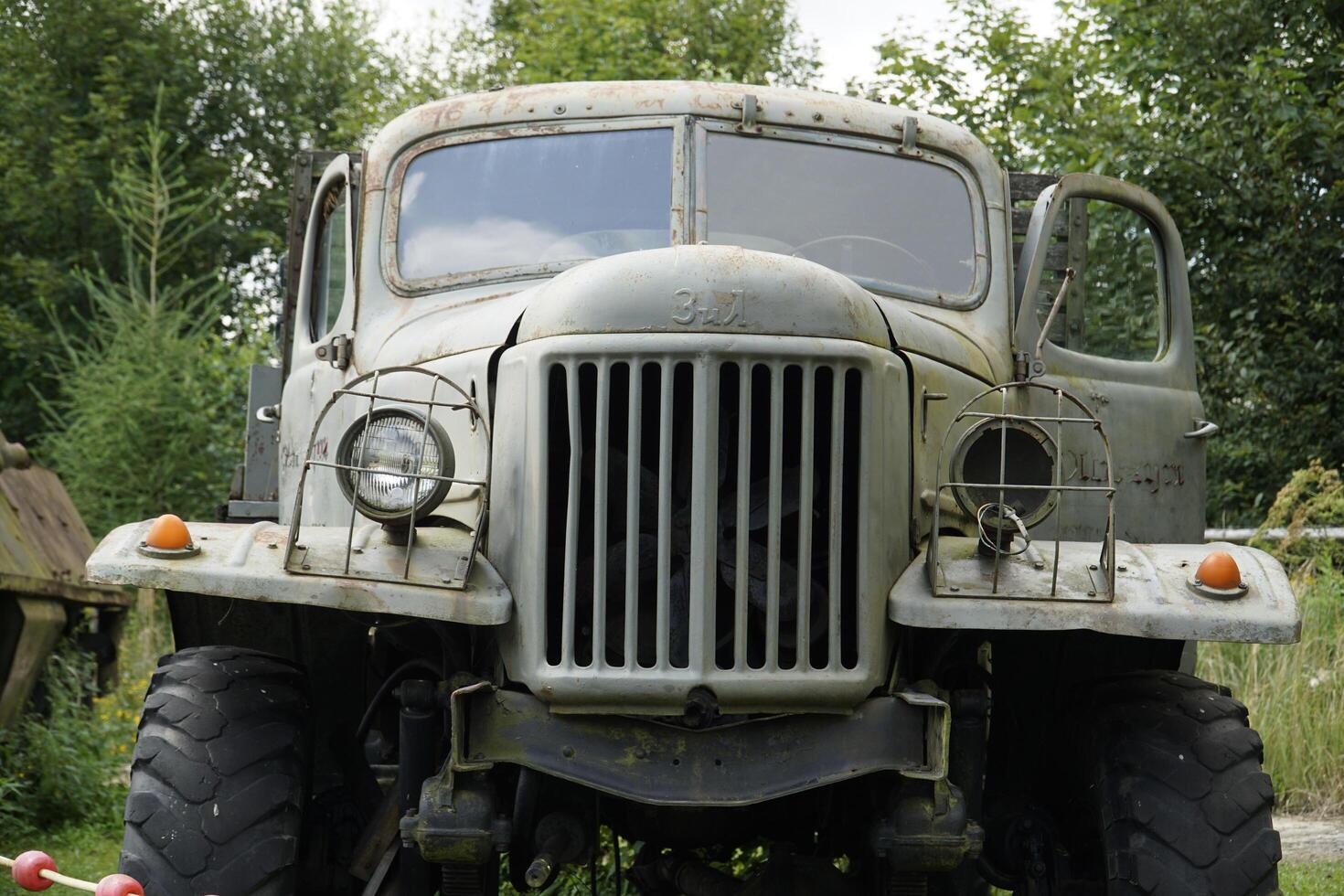 Ludwikowice Klodzkie, Poland - August 10th, 2024 - Old russian truck at Molke Military Technology Museum photo