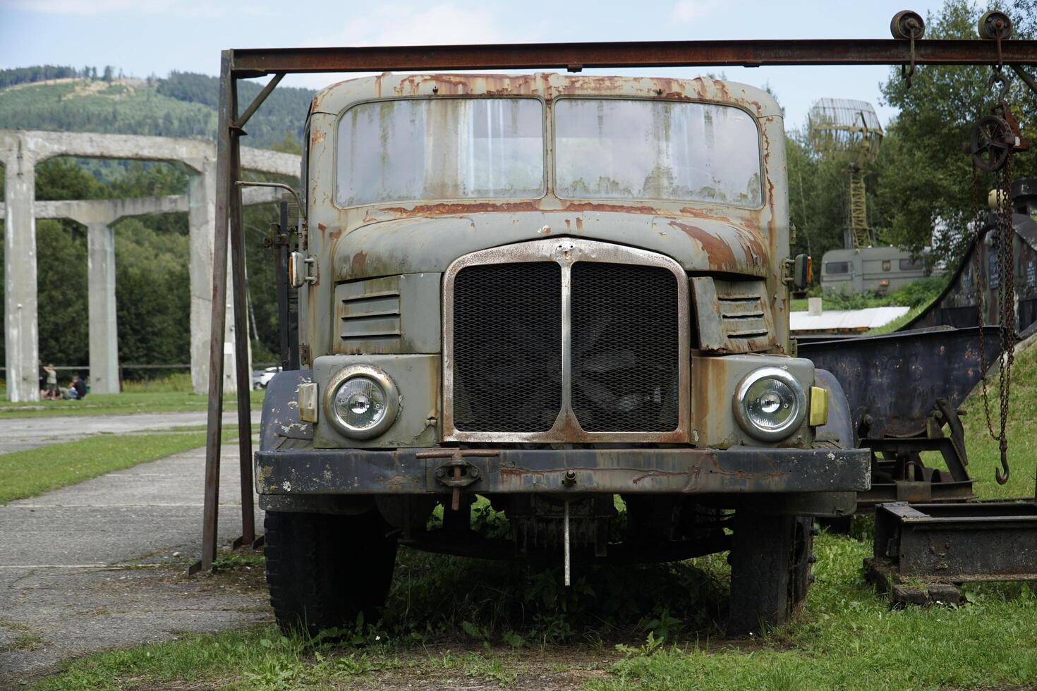 Ludwikowice Klodzkie, Poland - August 10th, 2024 - Old german truck at Molke Military Technology Museum photo