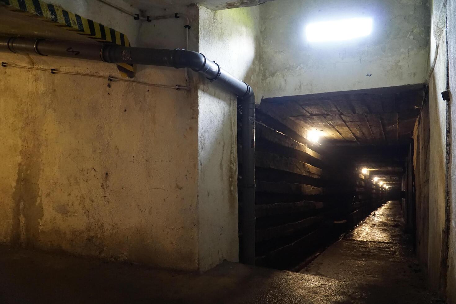Ludwikowice Klodzkie, Poland - August 10th, 2024 - Underground tunnels at Nazi Germany Nobel AG dynamite factory photo