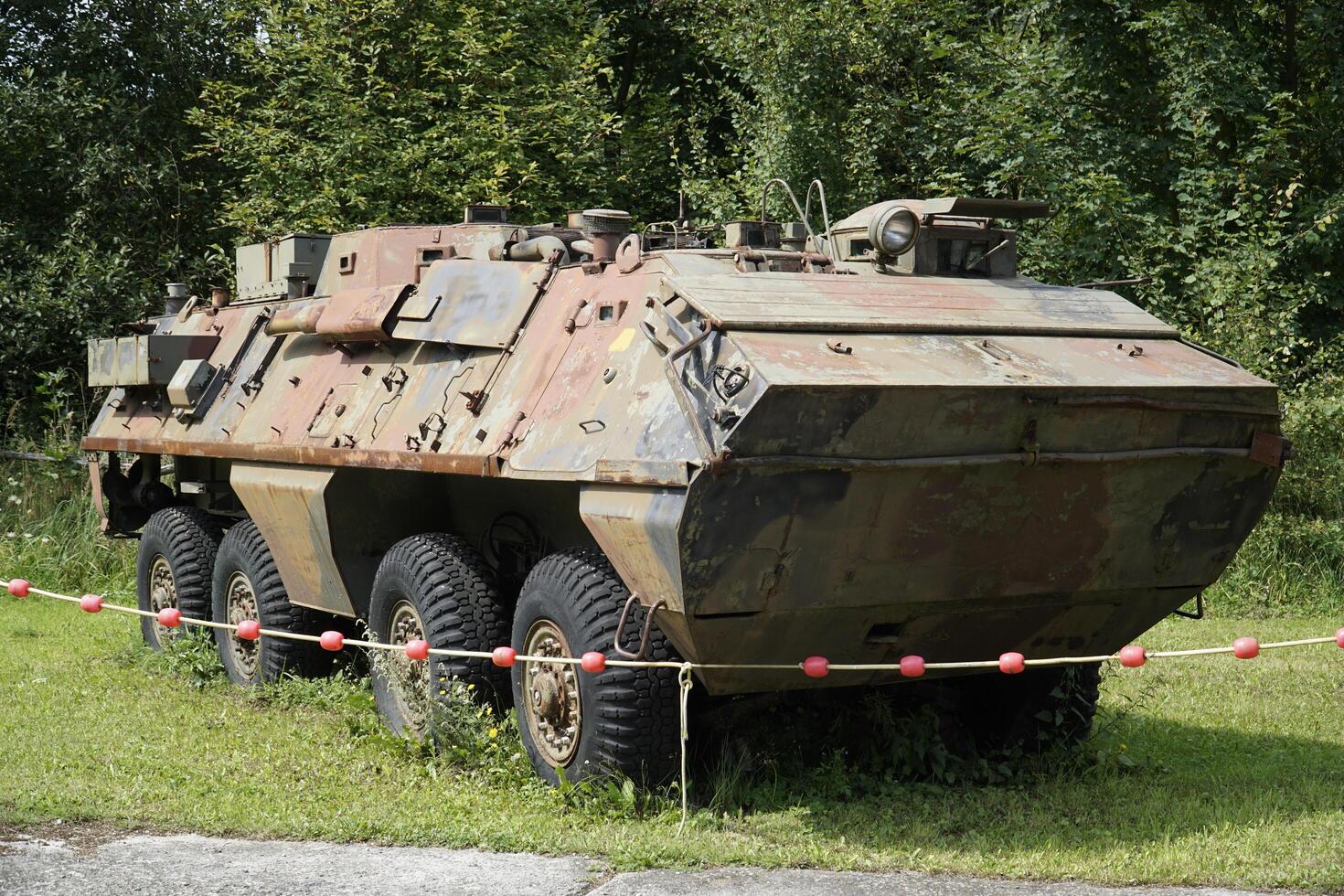 Ludwikowice Klodzkie, Poland - August 10th, 2024 - Old armored personnel carrier at Molke Military Technology Museum photo