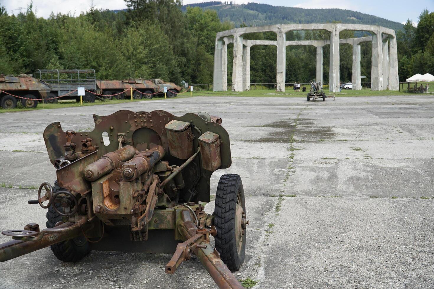Ludwikowice Klodzkie, Poland - August 10th, 2024 - Concrete structure called Mucholapka - fly catcher - built by Nazi Germany during World War II photo