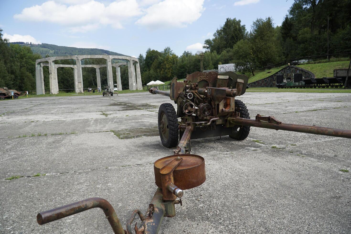 Ludwikowice Klodzkie, Poland - August 10th, 2024 - Concrete structure called Mucholapka - fly catcher - built by Nazi Germany during World War II photo