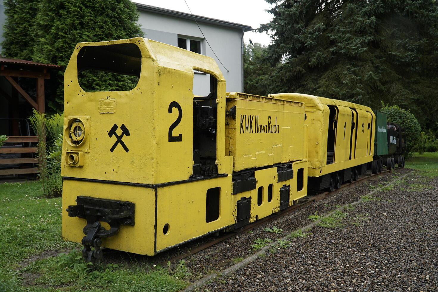 Nowa Ruda, Poland - August 4th, 2024 - Coal mining train photo