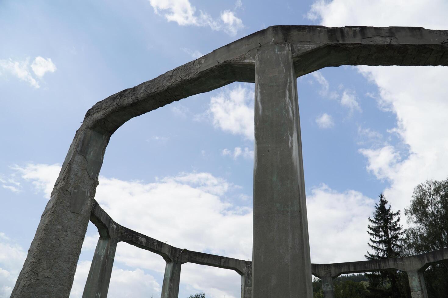 Ludwikowice Klodzkie, Poland - August 10th, 2024 - Concrete structure called Mucholapka - fly catcher - built by Nazi Germany during World War II photo