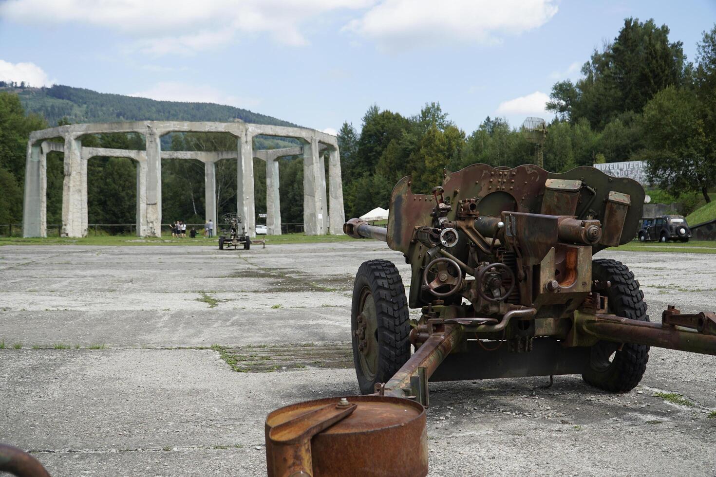 Ludwikowice Klodzkie, Poland - August 10th, 2024 - Concrete structure called Mucholapka - fly catcher - built by Nazi Germany during World War II photo