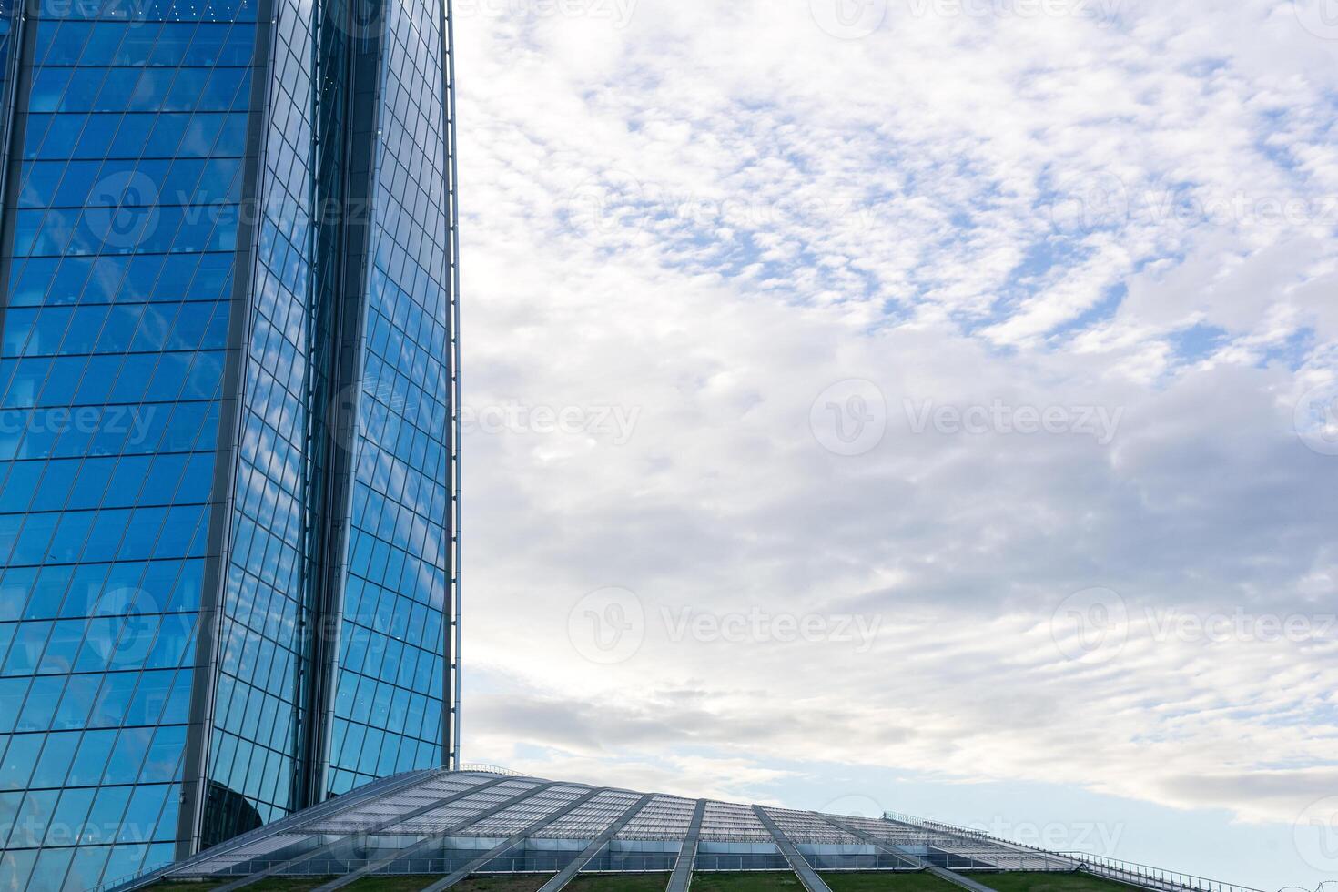 modern architecture, facade elements of contemporary buildings against the sky photo