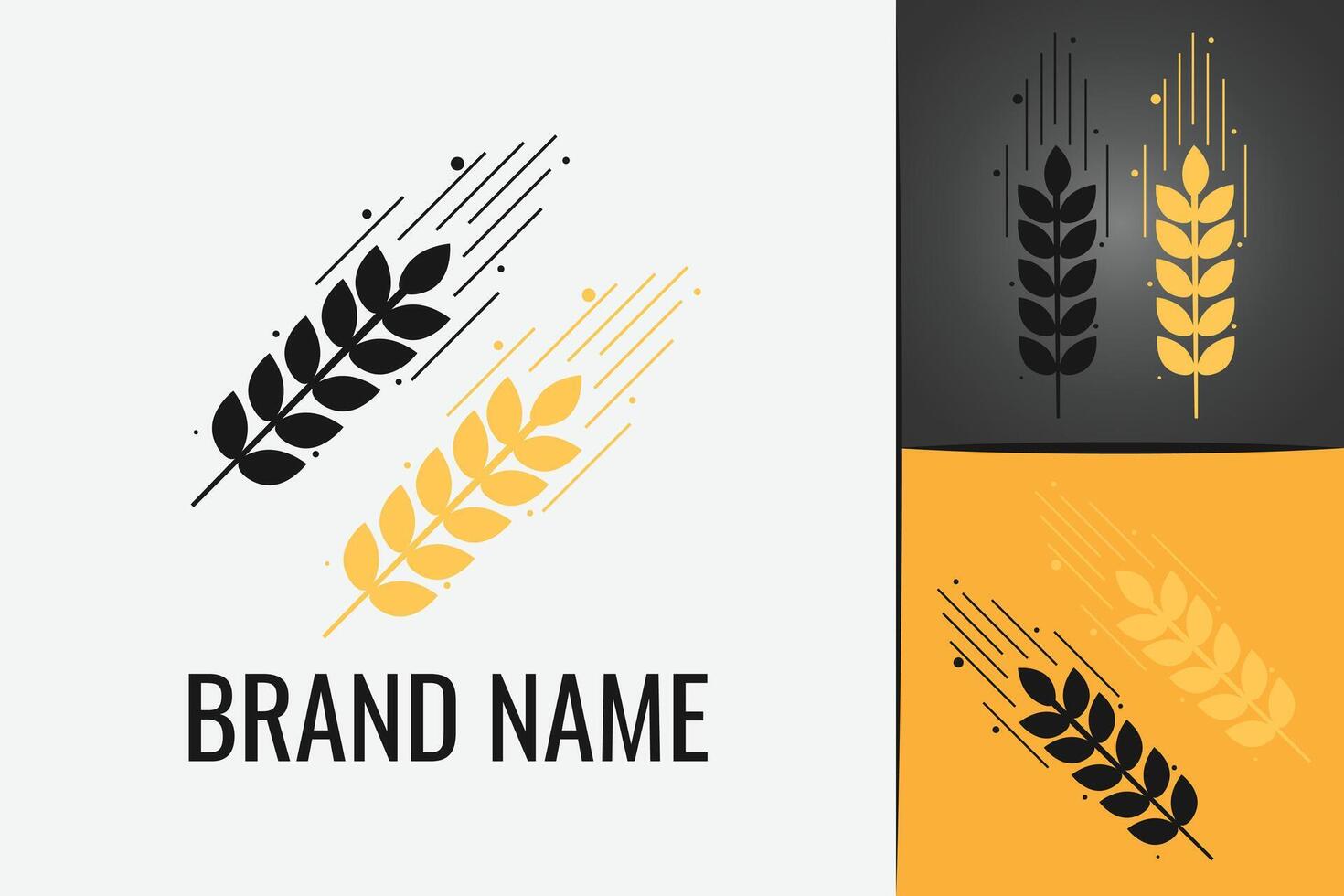 Healthy wheat grain logo. Agriculture Wheat Ears logotype. Organic farm grain harvest logo food. vector