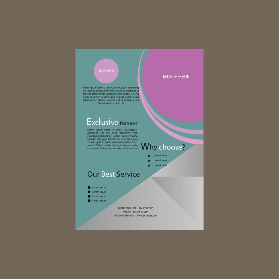 modern flyer design vector