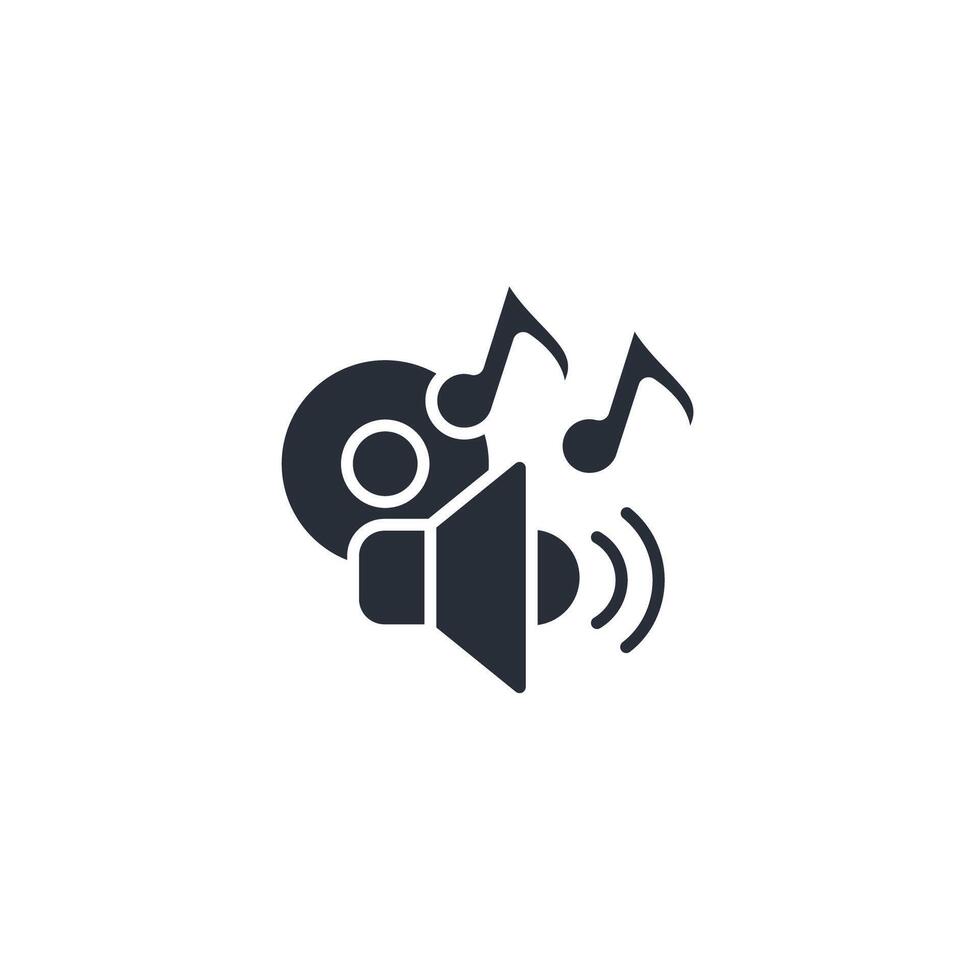Music icon. .Editable stroke.linear style sign for use web design,logo.Symbol illustration. vector