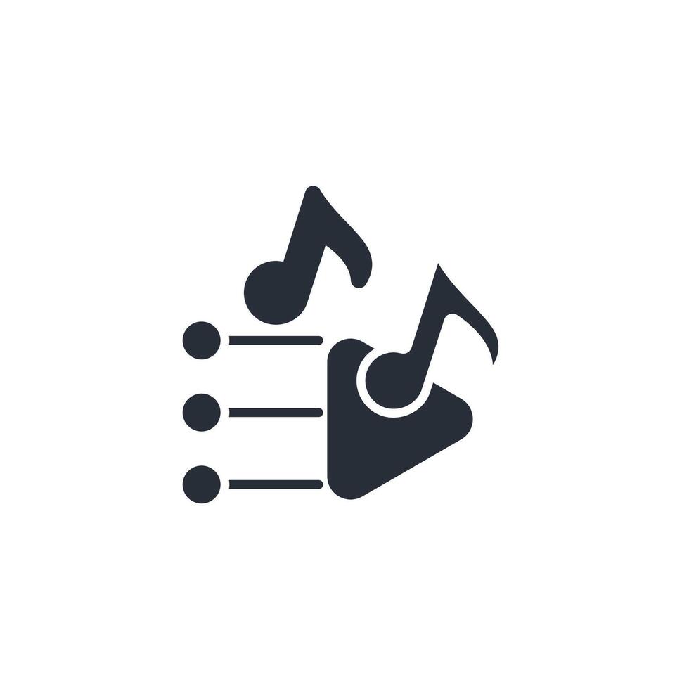 playlist icon. .Editable stroke.linear style sign for use web design,logo.Symbol illustration. vector