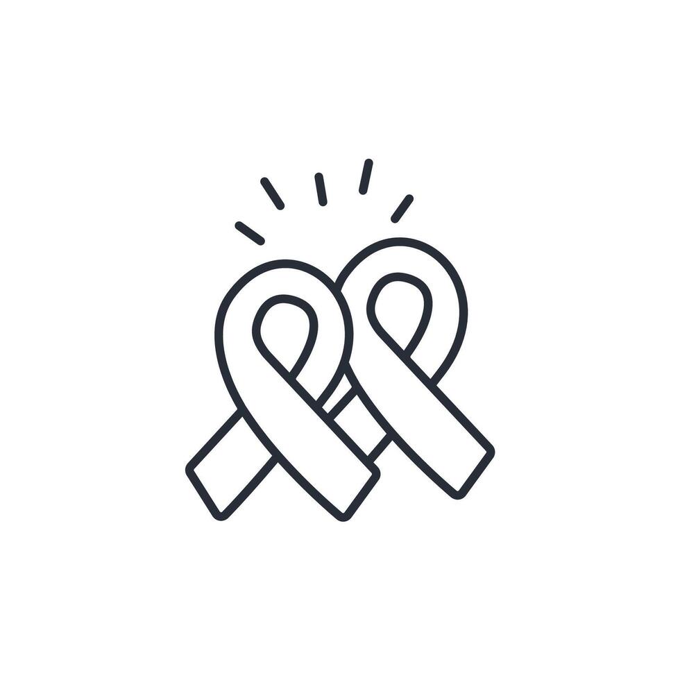 mourning icon. .Editable stroke.linear style sign for use web design,logo.Symbol illustration. vector