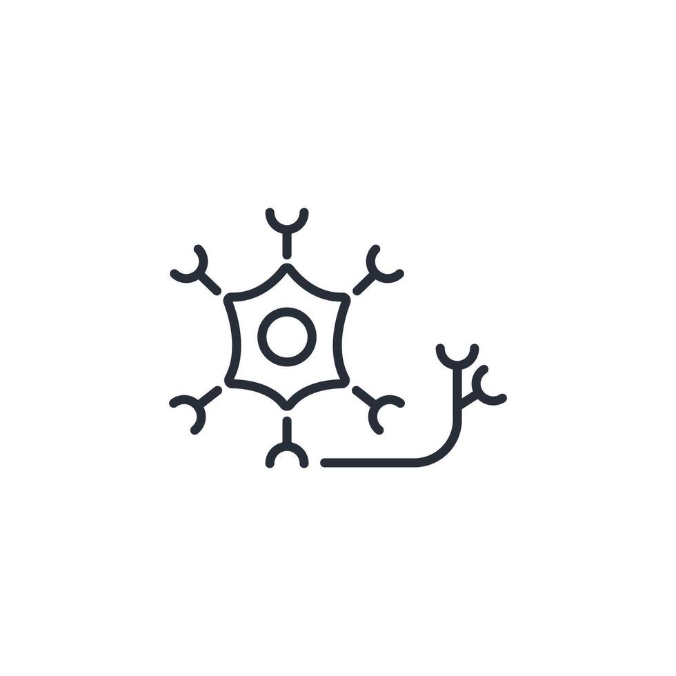 neuron icon. .Editable stroke.linear style sign for use web design,logo.Symbol illustration. vector