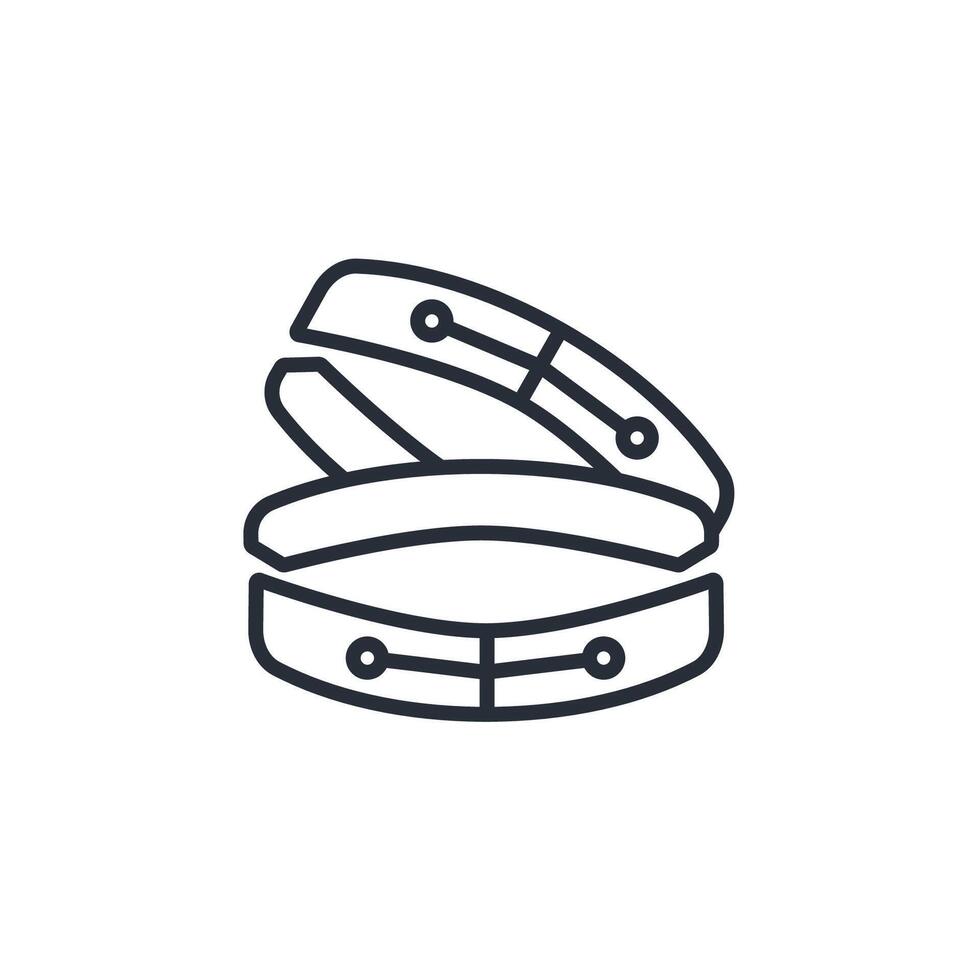 Belt icon. .Editable stroke.linear style sign for use web design,logo.Symbol illustration. vector