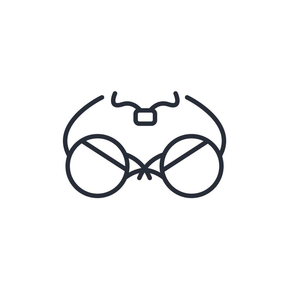 Bra icon. .Editable stroke.linear style sign for use web design,logo.Symbol illustration. vector