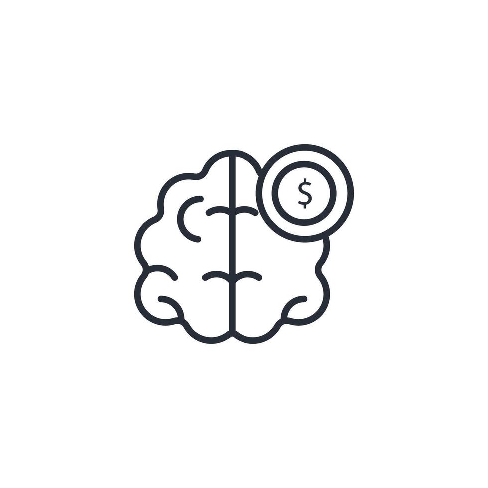 mindset icon. .Editable stroke.linear style sign for use web design,logo.Symbol illustration. vector