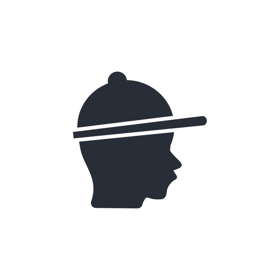 Cap icon. .Editable stroke.linear style sign for use web design,logo.Symbol illustration. vector