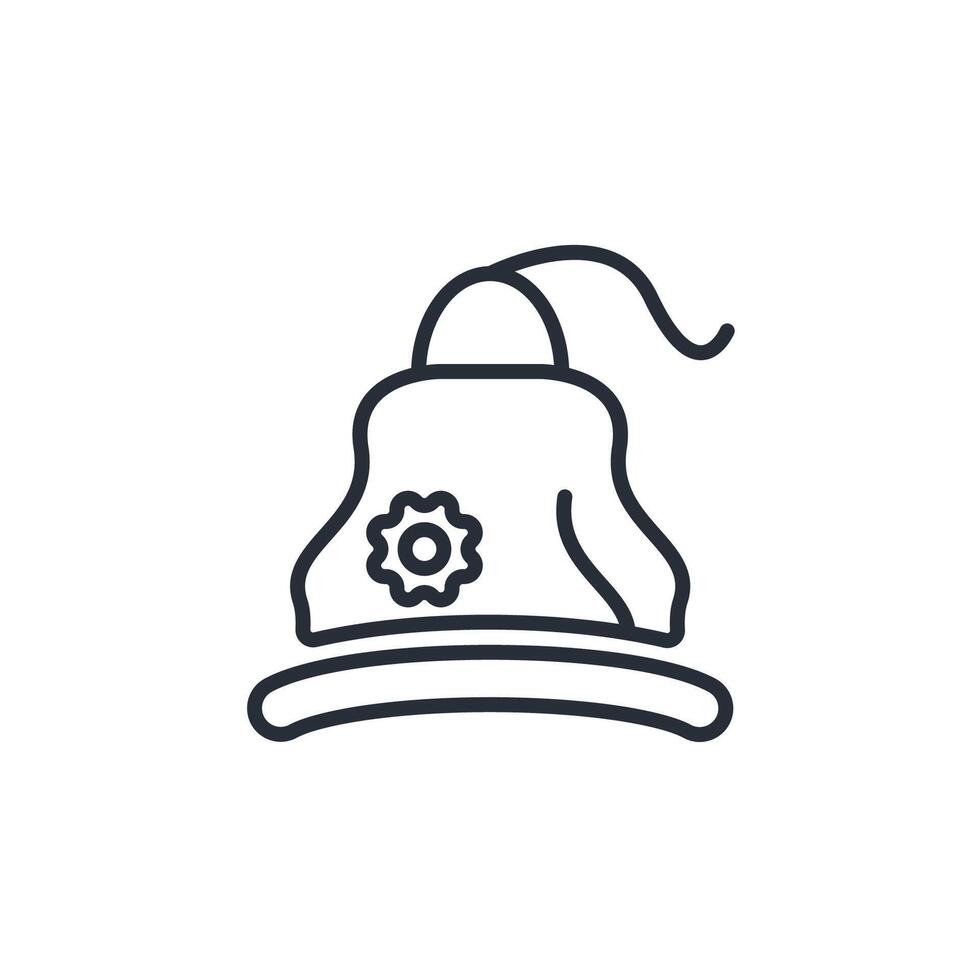 Beanie icon. .Editable stroke.linear style sign for use web design,logo.Symbol illustration. vector
