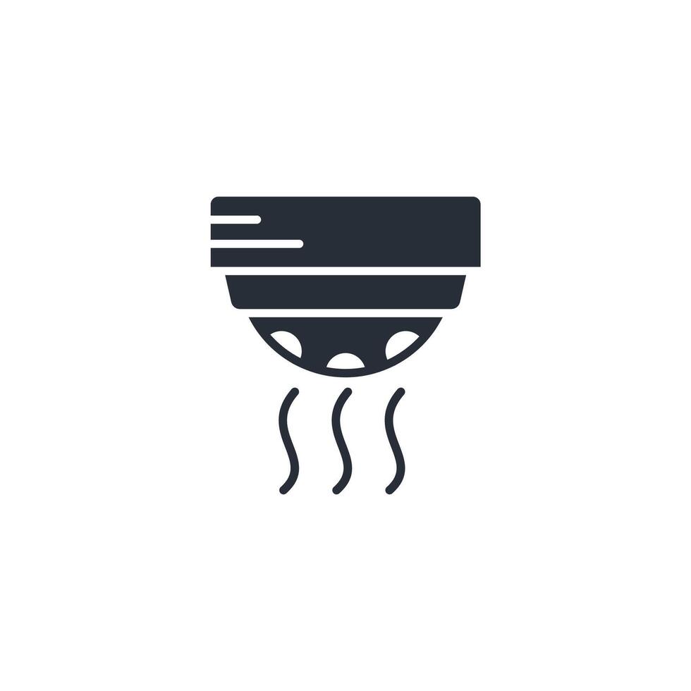 Smoke detector icon. .Editable stroke.linear style sign for use web design,logo.Symbol illustration. vector