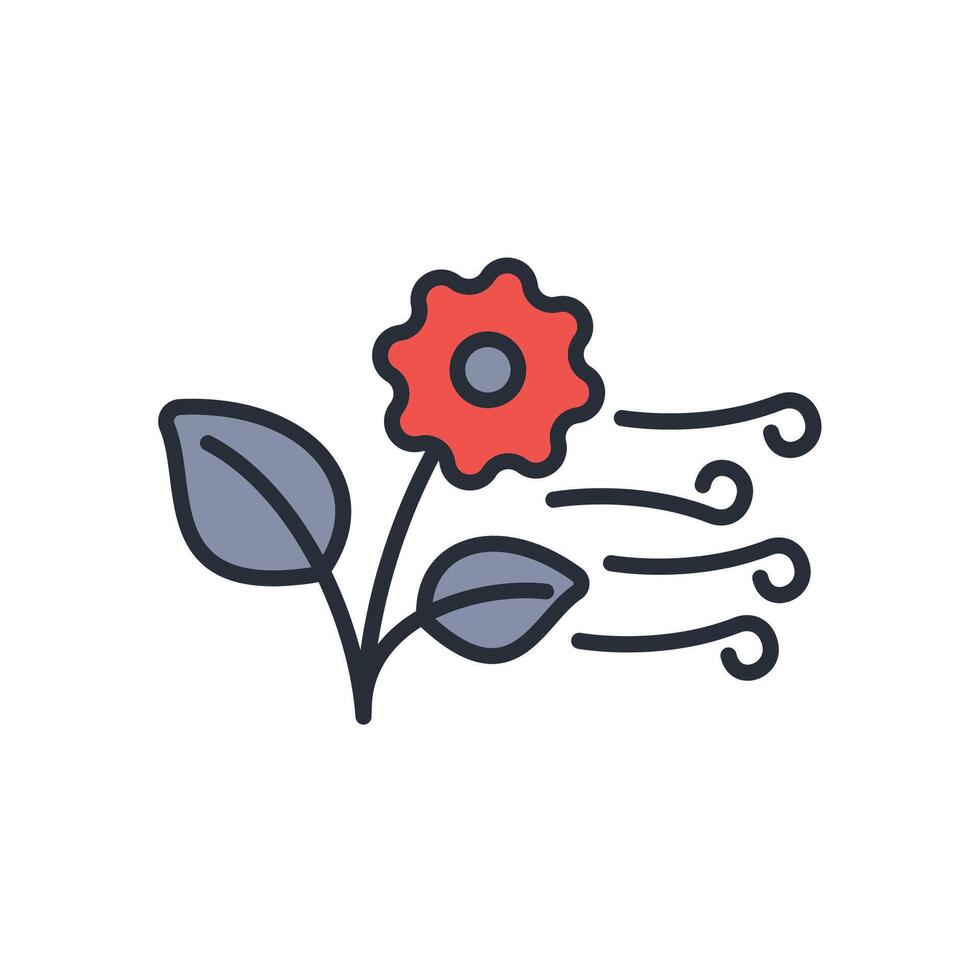 Spring icon. .Editable stroke.linear style sign for use web design,logo.Symbol illustration. vector