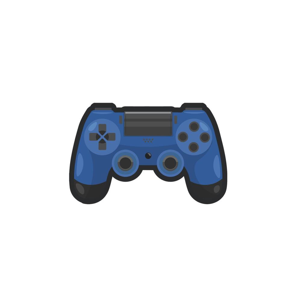 game stick controller in outline flat design. vector