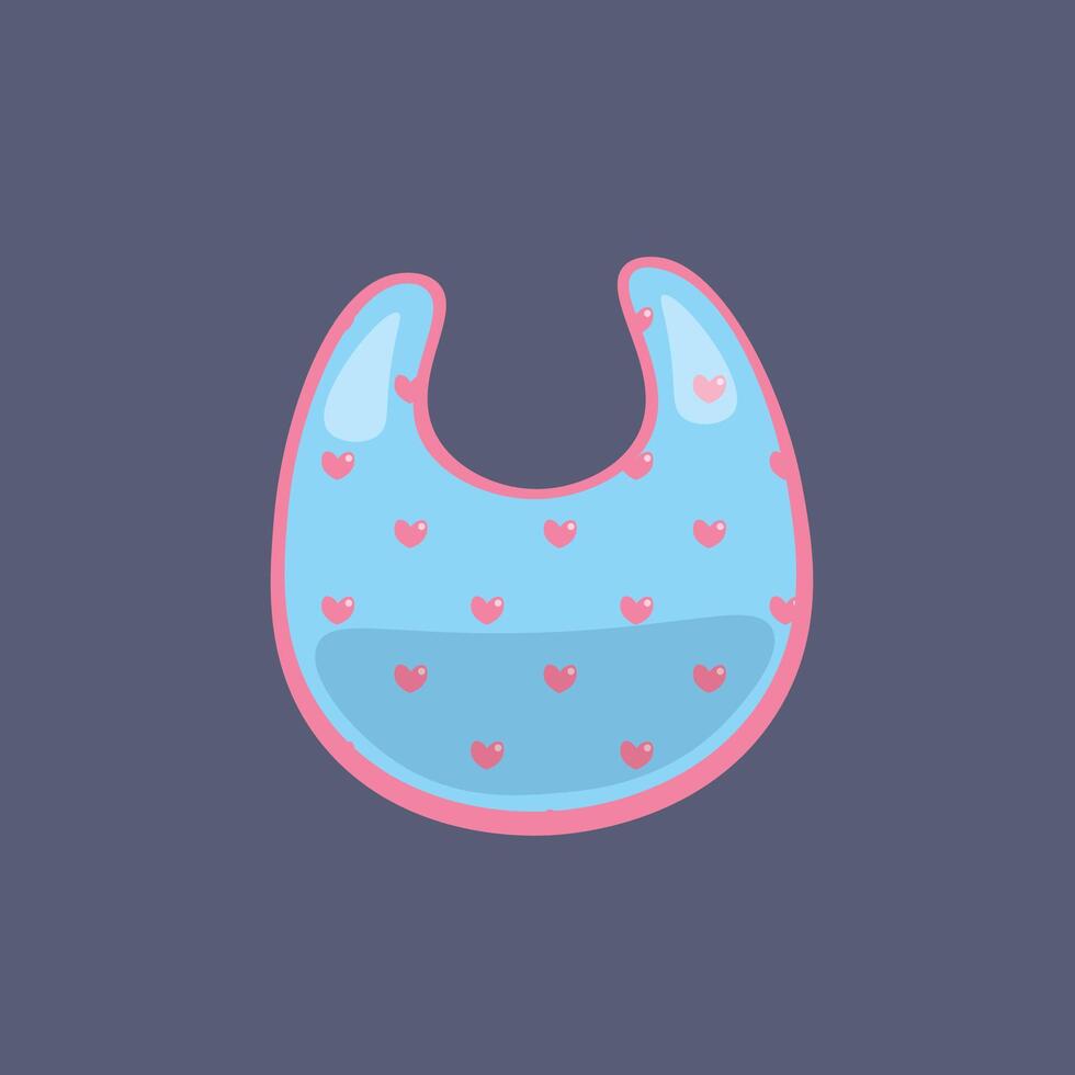 baby napkin in flat design. vector