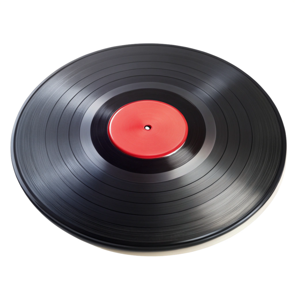 Vinyl Record with Retro Aesthetic png