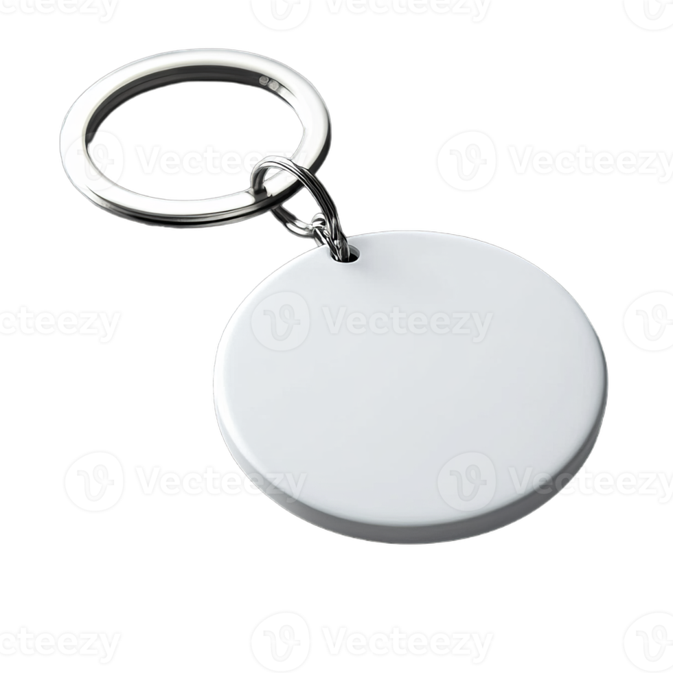 Simple Round Keychain Mockup png