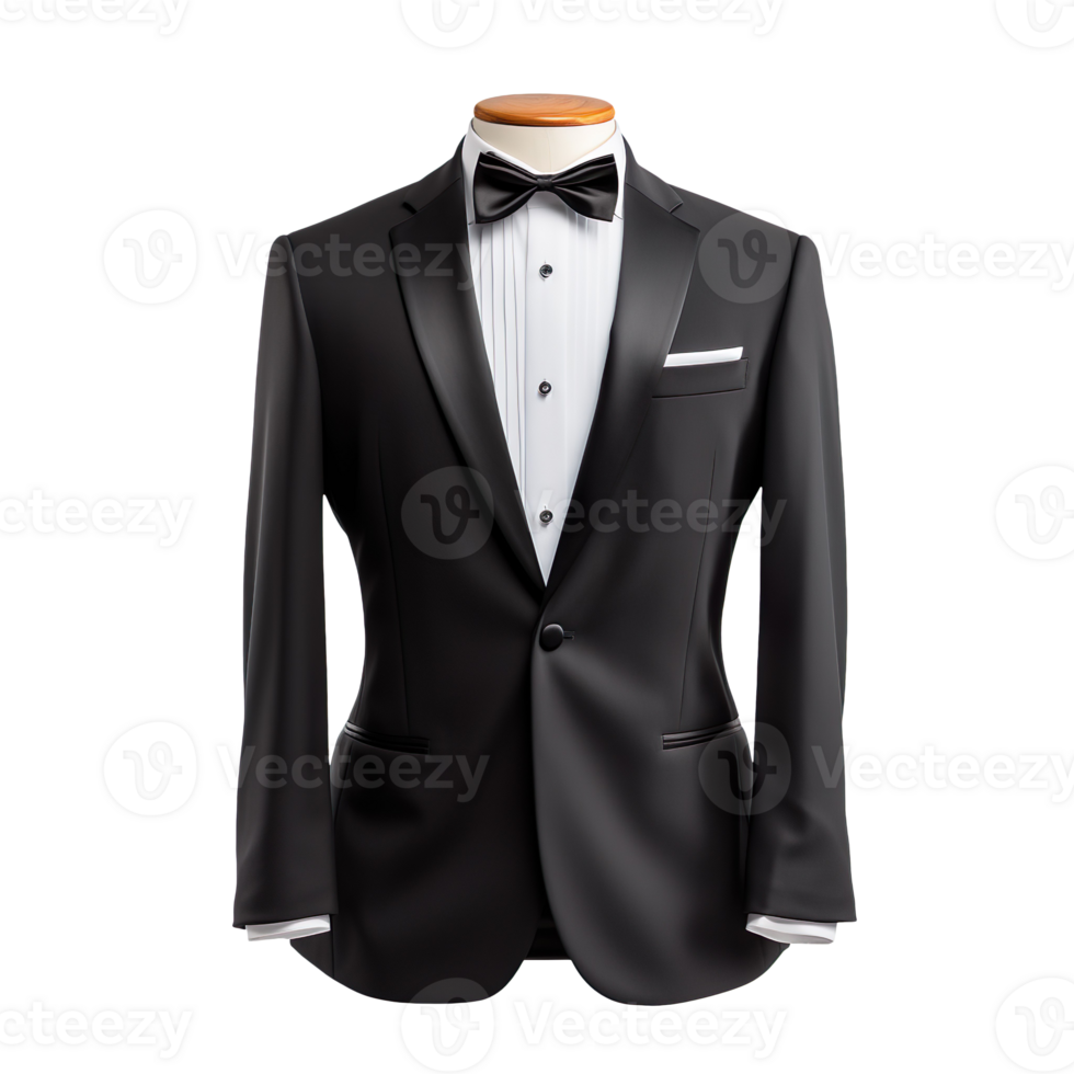 Beautiful Tuxedo isolated on transparent background png