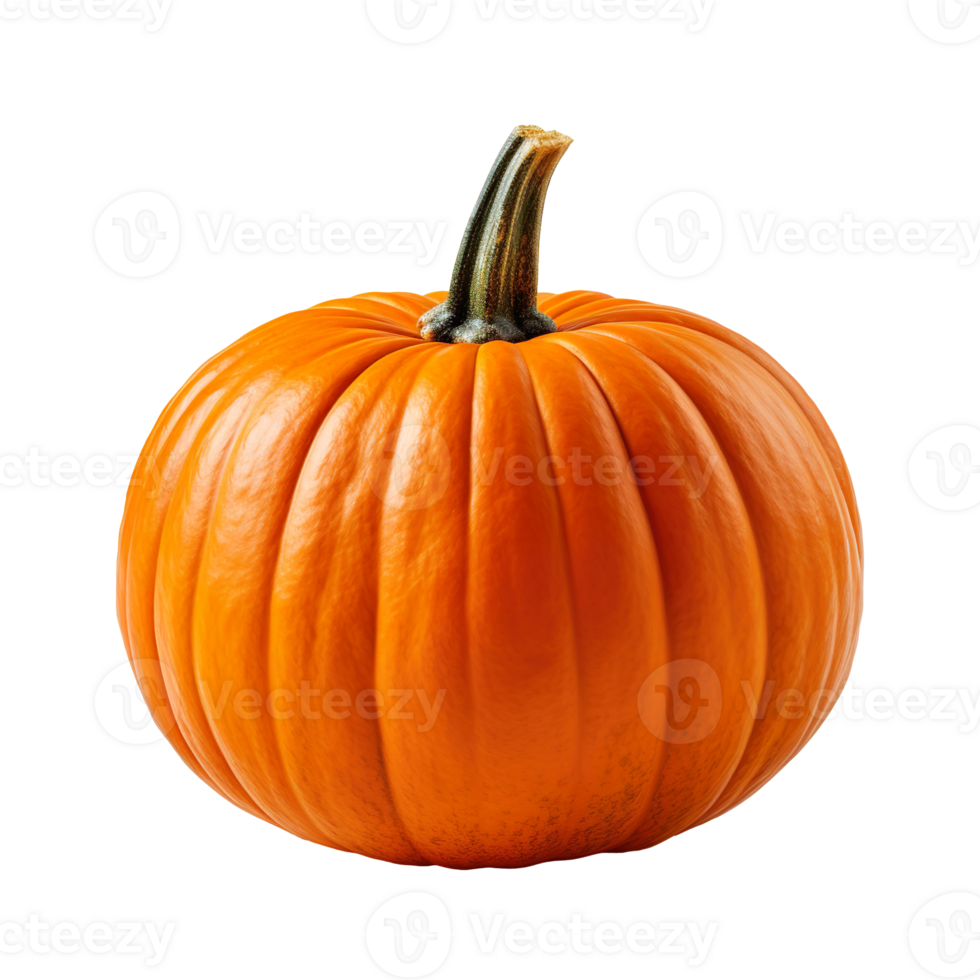 An orange pumpkin isolated on transparent background png
