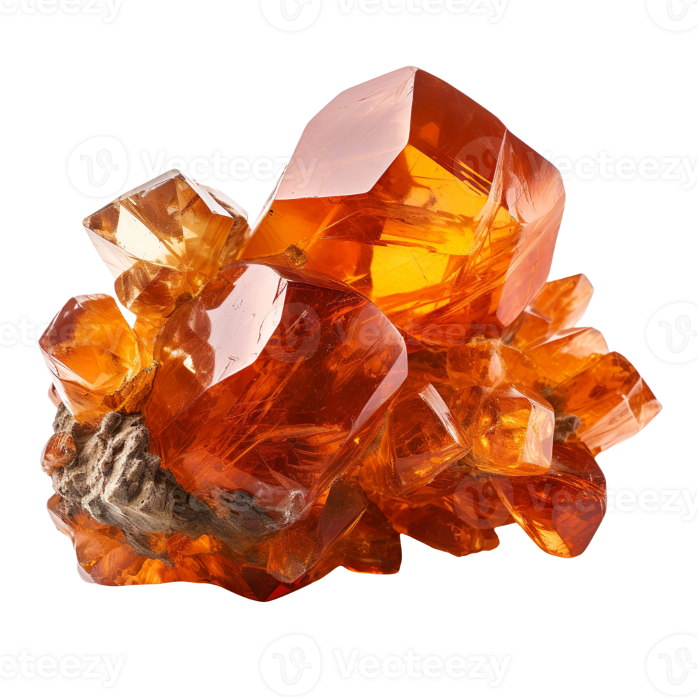 amber ore isolated on transparent background png