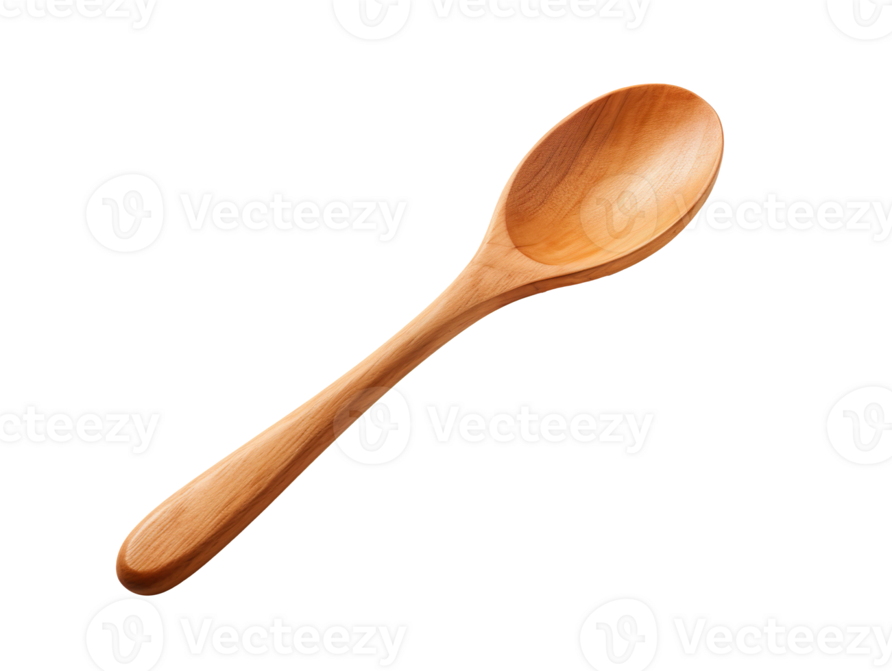 A wooden spoon isolated on transparent background png