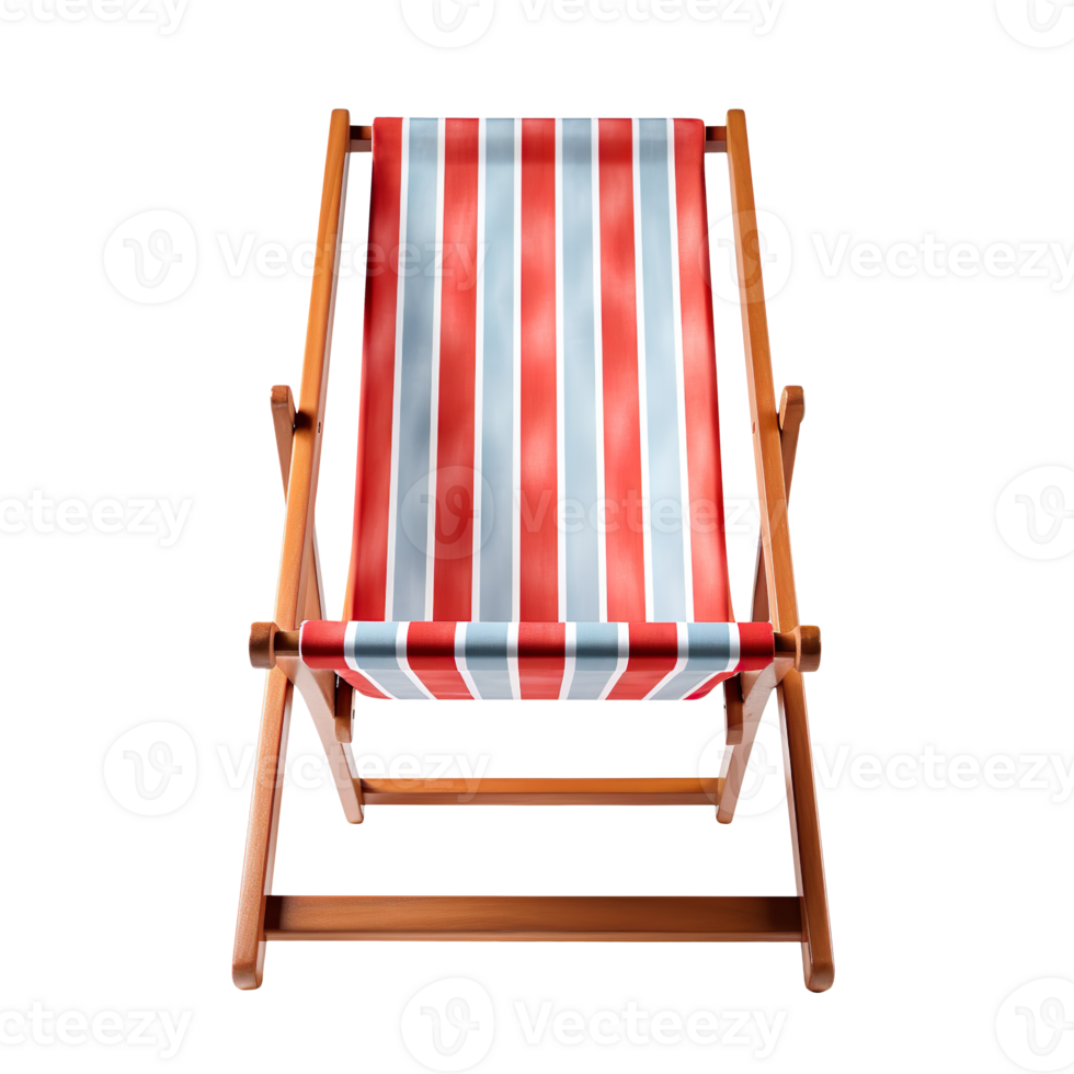 Beach chair isolated on transparent background png
