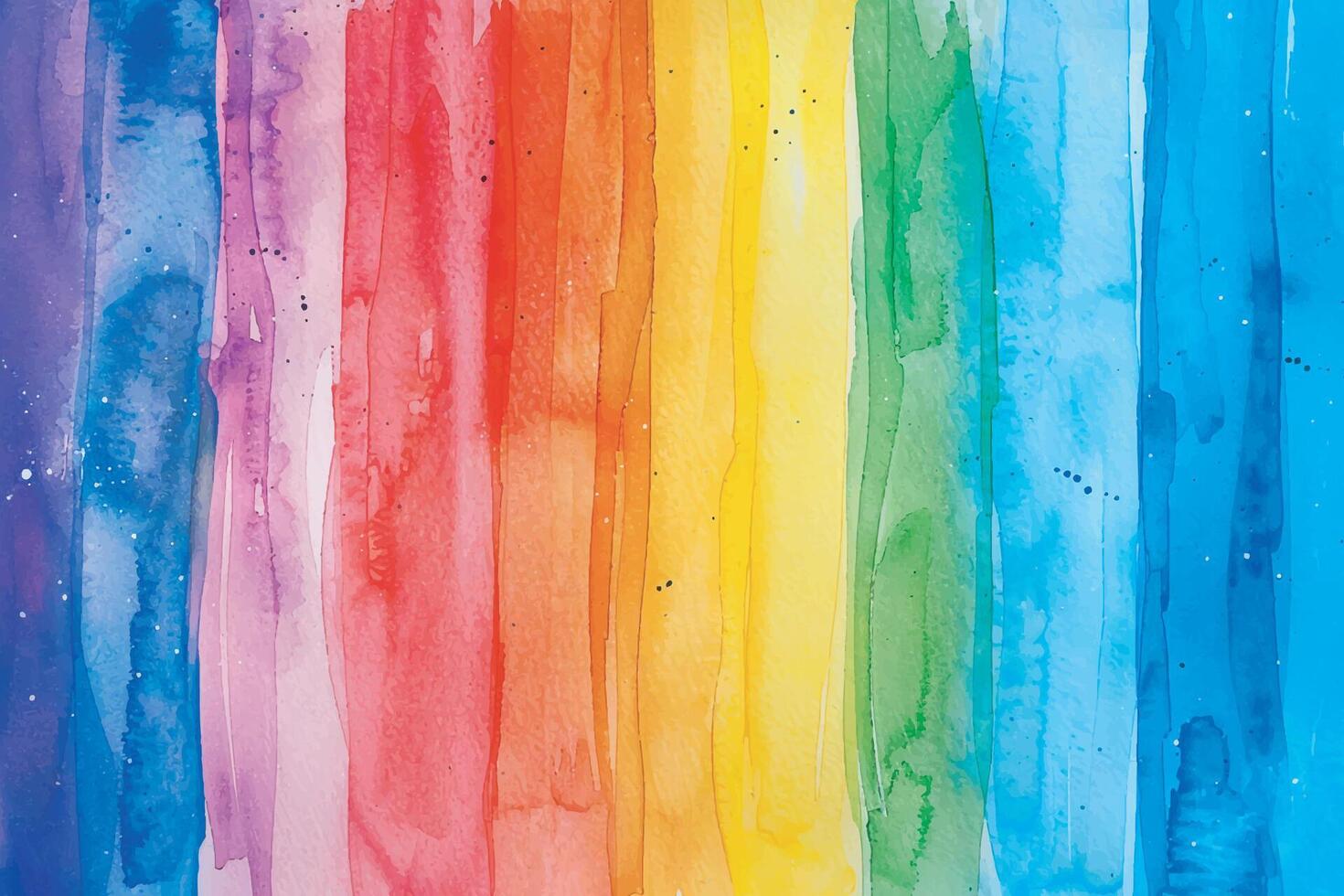 Abstract rainbow colors watercolor background vector