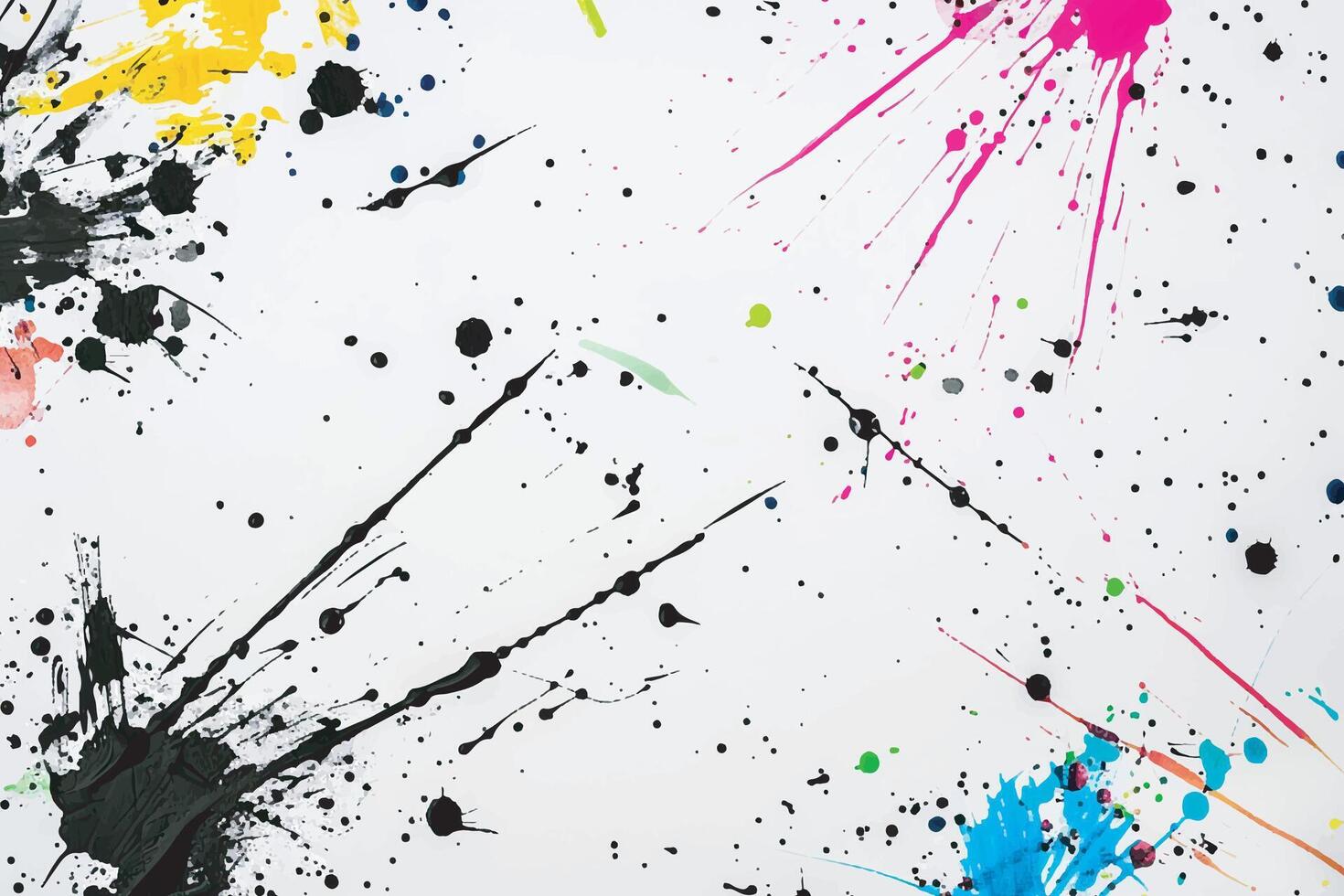 Vibrant color multicolor splashed background vector