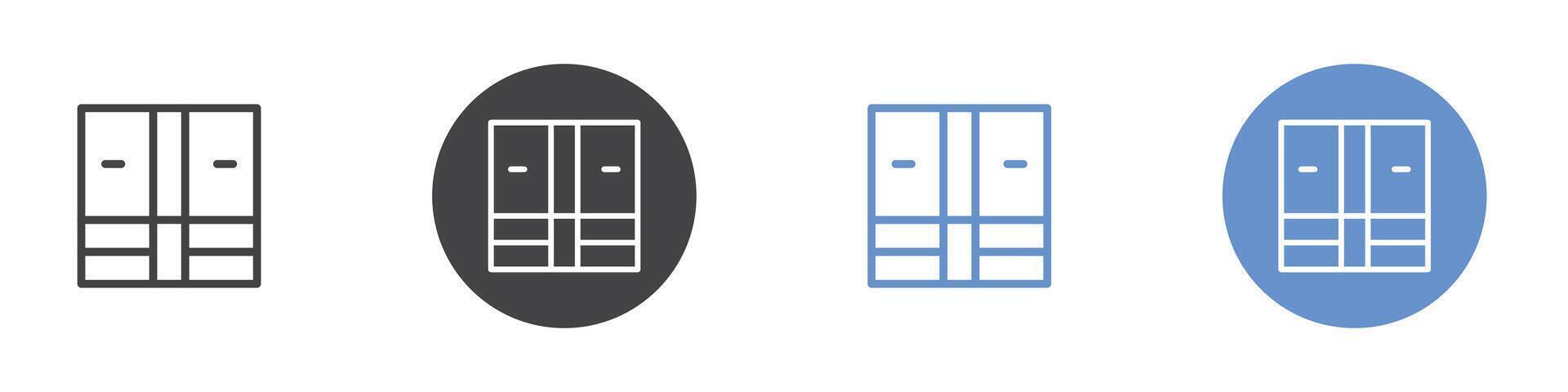 Money stack icon Flat set in black and white color vector
