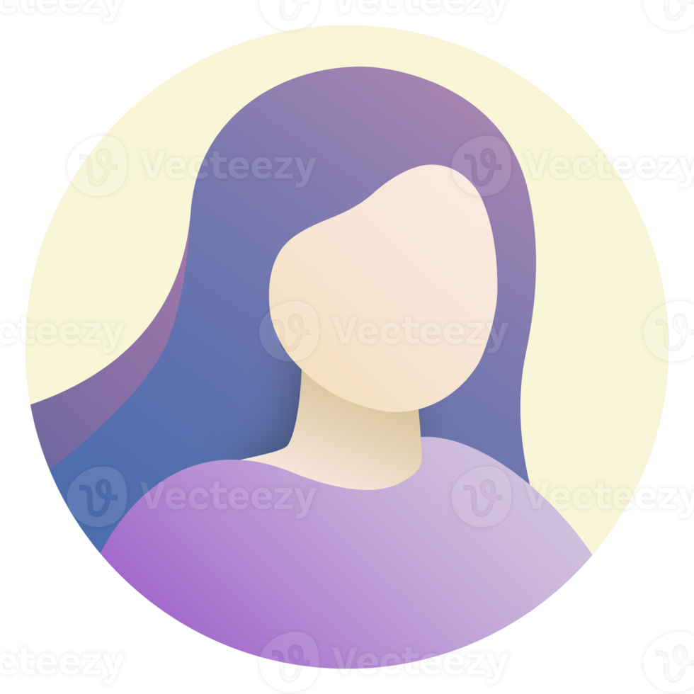 Purple user profile icon png