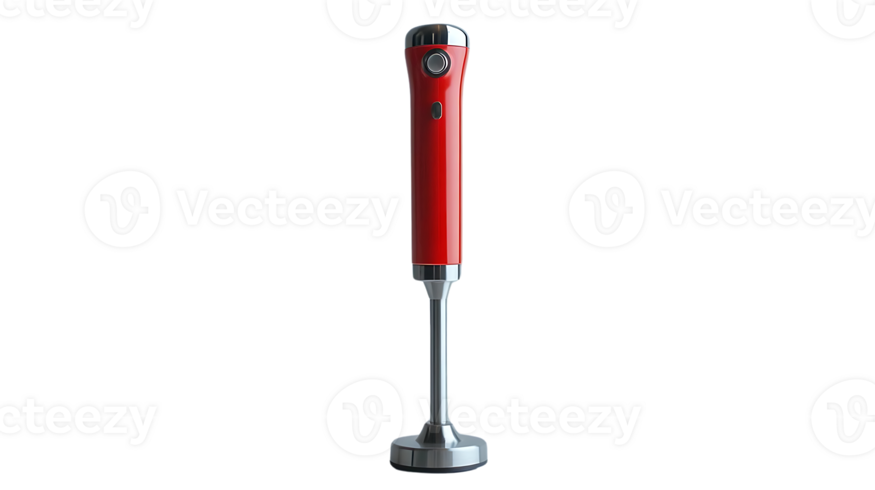 Red Immersion Blender with Transparent Background, a Versatile Kitchen Tool for Smoothies, Soups, and Dips png