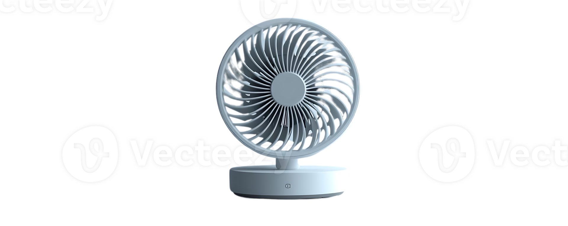 Portable Desk Fan with Transparent Background -  Quiet Operation, Powerful Airflow, Rechargeable Battery, Stylish Design, Perfect for Home and Office png