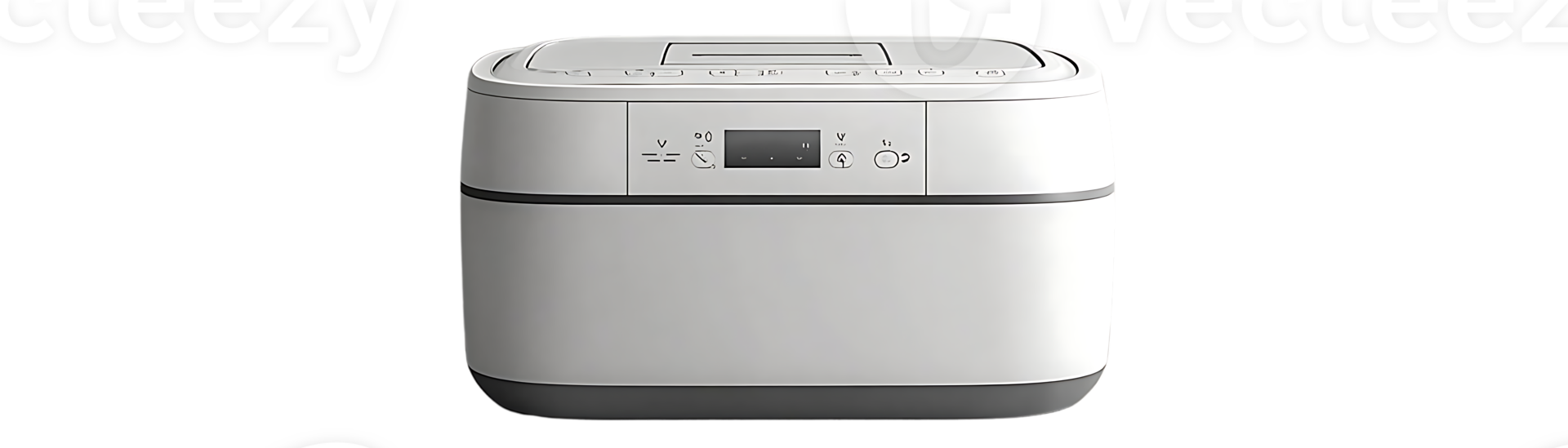 White Electric Rice Cooker with Transparent Background, A Modern Kitchen Essential for Delicious Meals png