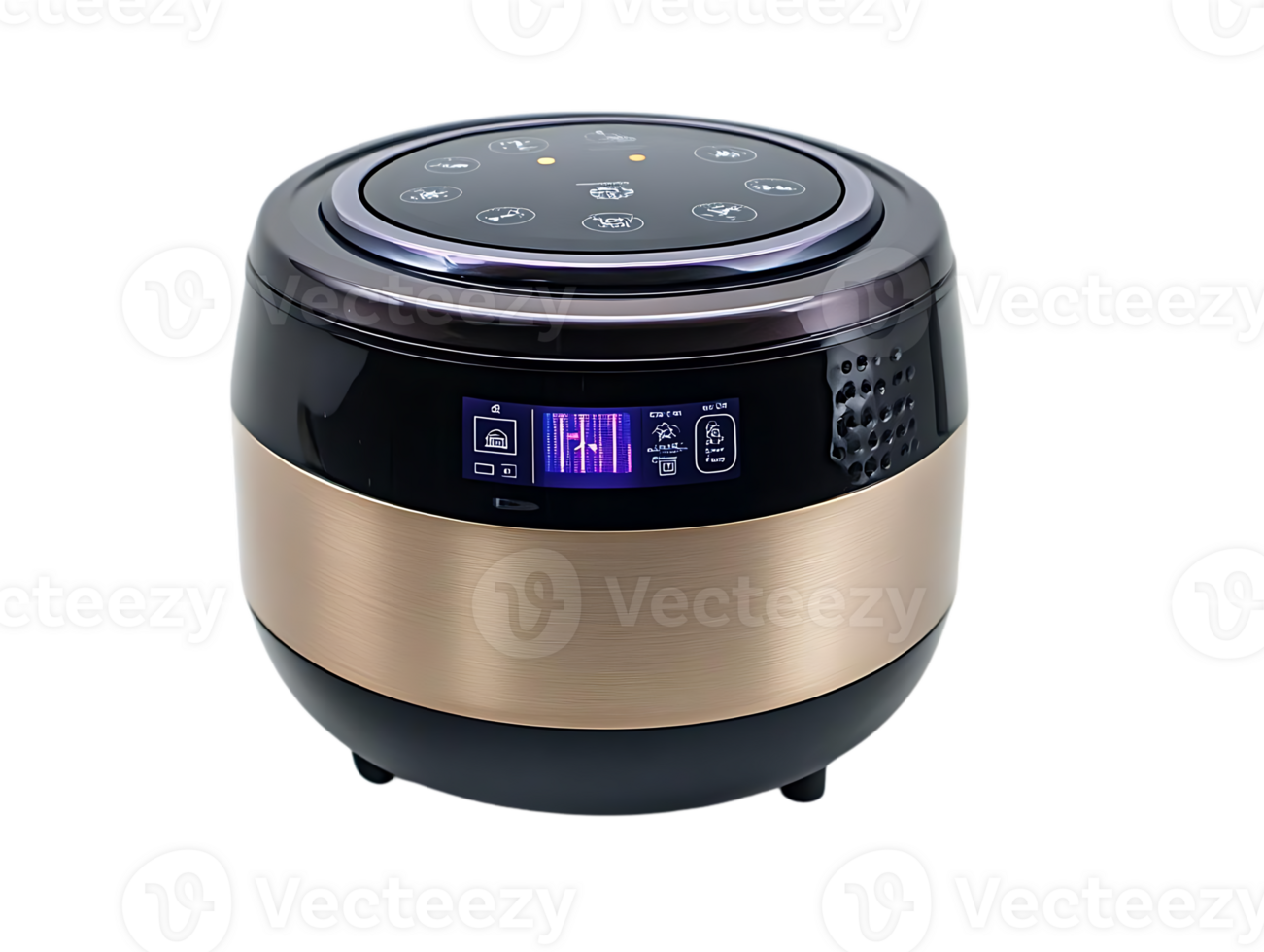 Smart Air Purifier with Transparent Background, Digital Display, and Multiple Functions png
