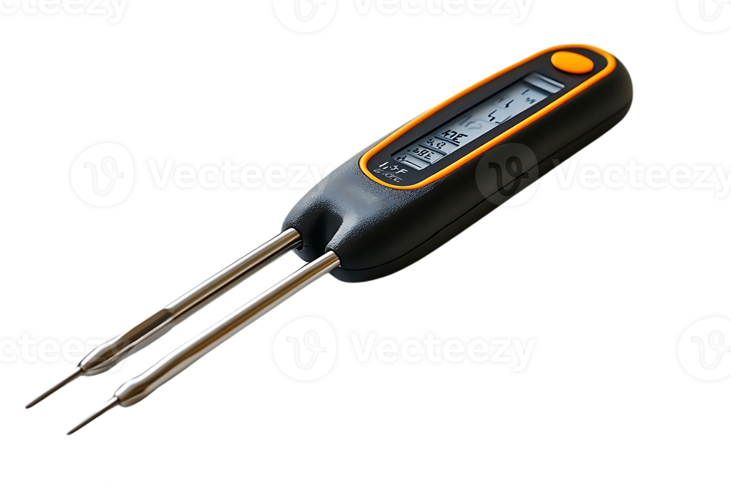 Digital Meat Thermometer with Probe for Accurate Cooking Temperature Monitoring, Transparent Background,  Food Cooking Thermometer with LCD Display,  Digital Thermometer with Dual Probes, Thermometer with Stainless Steel Probes for Barbecue, Meat Thermome png