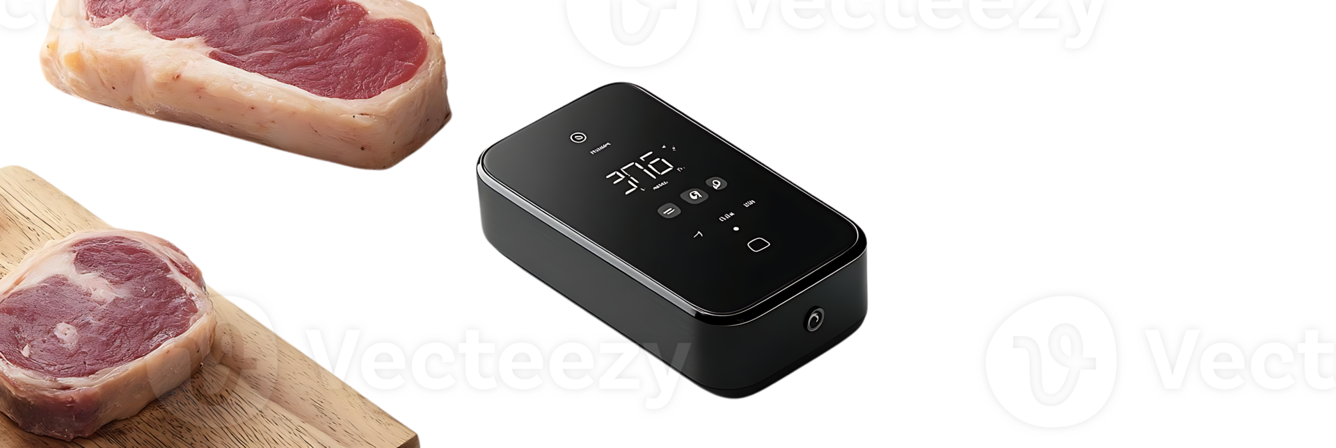 Smart Meat Thermometer with Transparent Background for Precise Cooking Results png