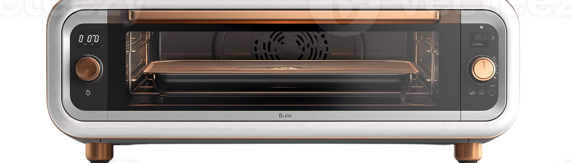 Sleek Modern Countertop Oven with a Transparent Background, Ideal for Small Kitchens and Baking Delights png