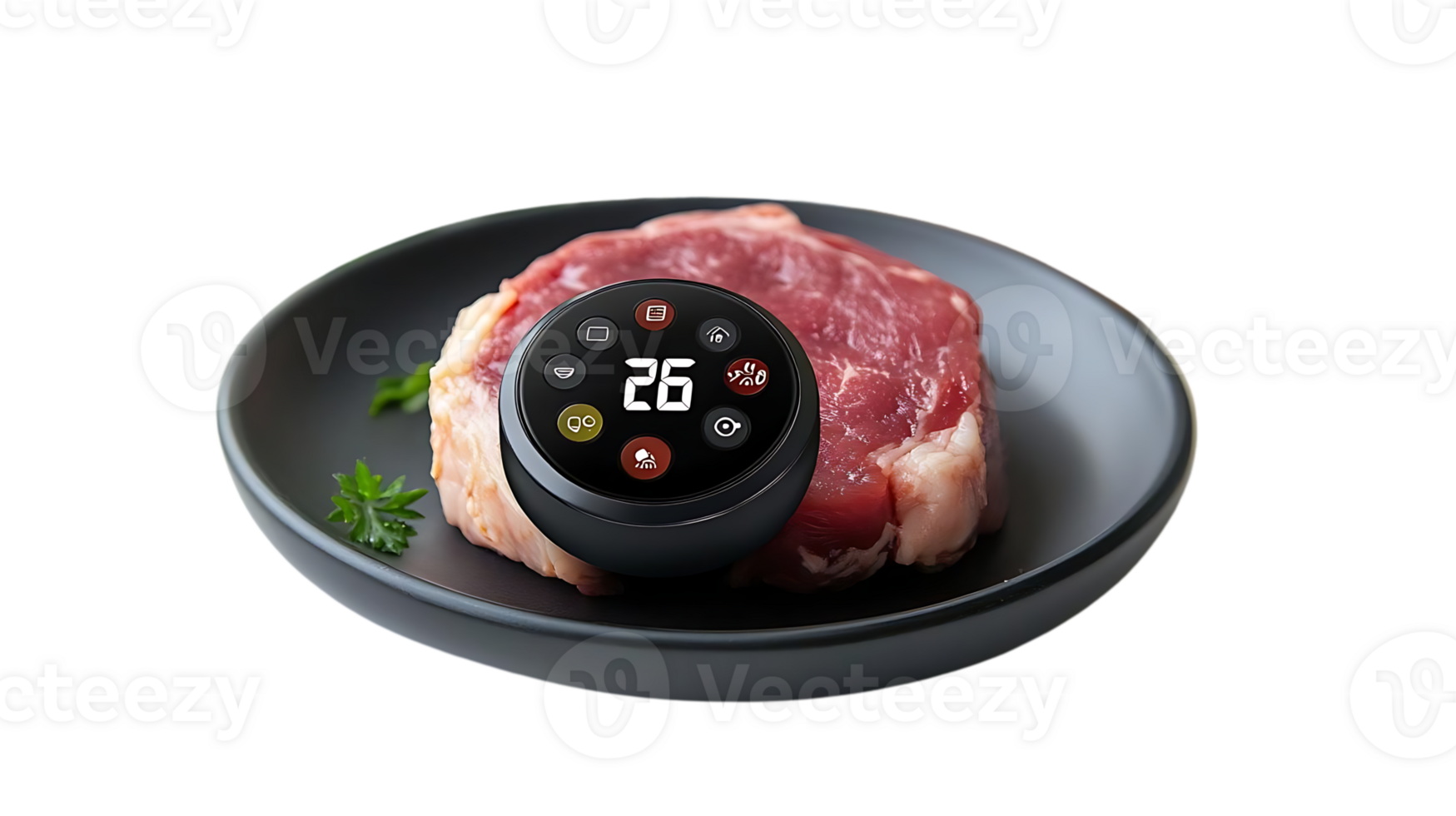 Smart Meat Thermometer Monitors Internal Temperature and Notifies You When Your Steak is Cooked to Perfection with a Transparent Background png